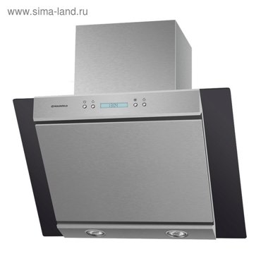Вытяжка Maunfeld Gloria 60 3 скорости 1050 мч серебристыйчерное стекло 30990₽