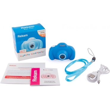 Фотоаппарат Rekam iLook K410i 20 Мп 2 720р SD голубой 2070₽
