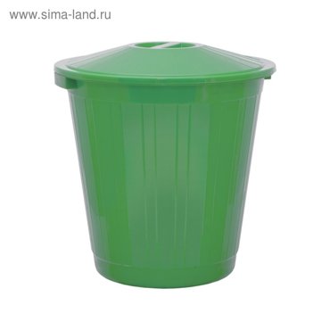 Бак хозяйственно-бытовой 70 л с крышкой зелёный 1205₽