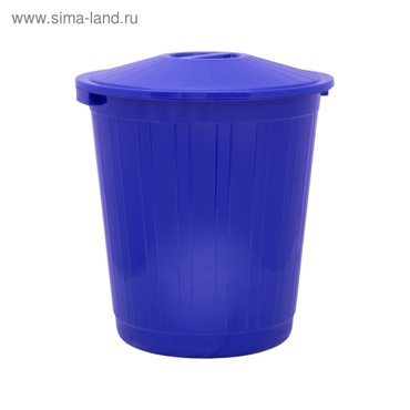 Бак хозяйственно-бытовой 80 л с крышкой синий 1318₽