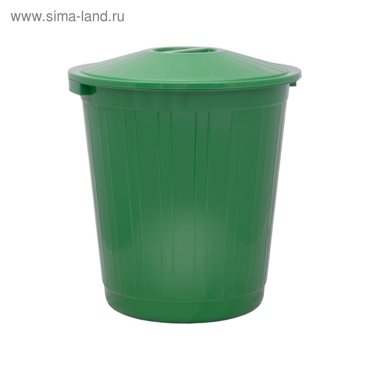 Бак хозяйственно-бытовой 80 л с крышкой зелёный 1464₽