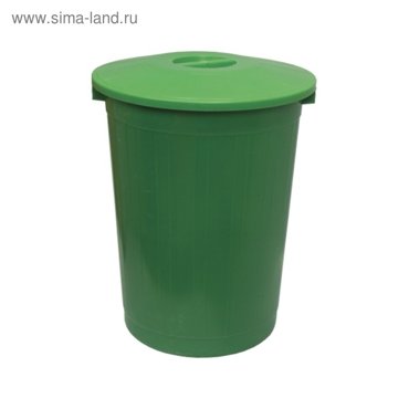 Бак с крышкой 60л зеленый 1439₽