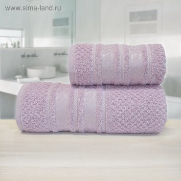 Полотенце Зенит размер 33 х 70 см розовый махра 162₽
