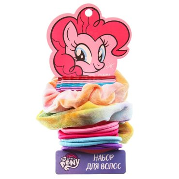 Набор аксессуаров для волос невидимки 8 шт резинки 10 шт Пинки пай My Little Pony 79₽