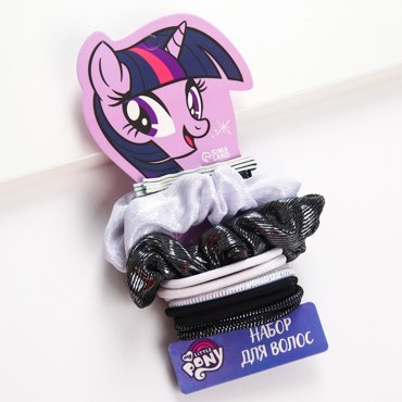 Набор аксессуаров для волос 8 невидимок 10 резинок Искорка My Little Pony 156₽