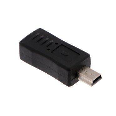 Переходник LuazON VL-038 с microUSB на miniUSB черный 49₽