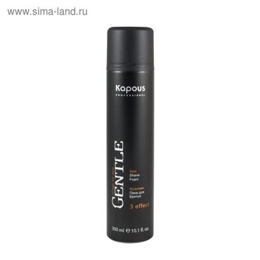 Мужская пена для бритья Kapous Gentlemen 3 effect 300 мл 495₽