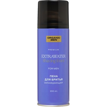 Пена для бритья Organic Men ExtraWater охлаждающая 200 мл 316₽