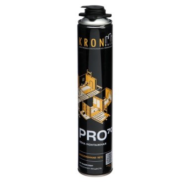 Пена монтажная KRONbuild PRO 70 всесезонная 850 мл 399₽