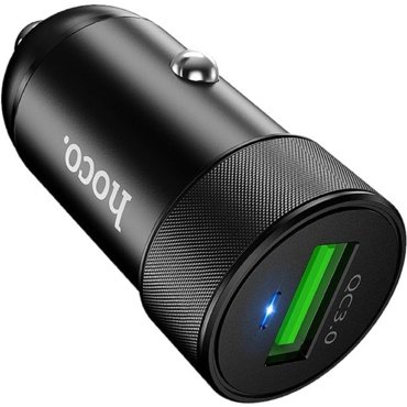Автомобильное зарядное устройство Hoco Z32 1хUSB 3 А QC30 чёрный 529₽