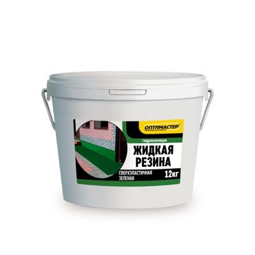 Гидроизоляция акриловая Жидкая резина 12 кг цвет зелёный 7626₽