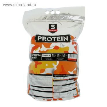 Протеин SportLine Dynamic Whey Protein 85 Клубника спортивное питание 3000 г 5624₽