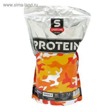 Протеин Sportline Dynamic Whey Protein банан спортивное питание 1000 г 2135₽