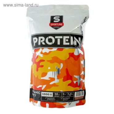 Протеин SportLine Dynamic Whey Protein двойной шоколад спортивное питание 1000 г 1995₽