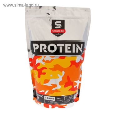 Протеин SportLine Dynamic Whey Protein клубника 1000 г 1340₽