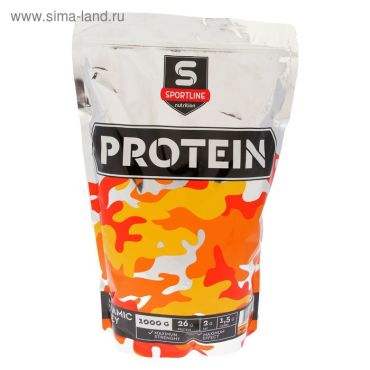 Протеин SportLine Dynamic Whey Protein клубника-банан спортивное питание 1 кг 1880₽