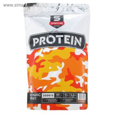 Протеин SportLine Dynamic Whey Protein шоколад спортивное питание 1 кг 2300₽
