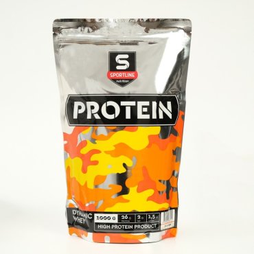 Протеин SportLine Nutrition Dynamic Whey Protein Пломбир спортивное питание 1000 г 1880₽