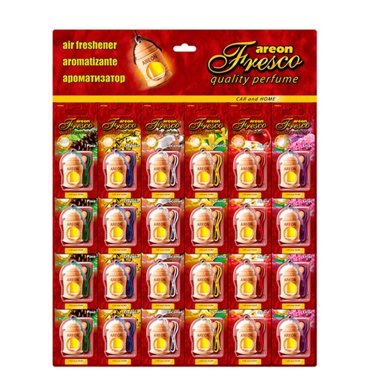 Ароматизатор на зеркало Areon fresco бутылочка Микс 24 шт на листе 5004₽