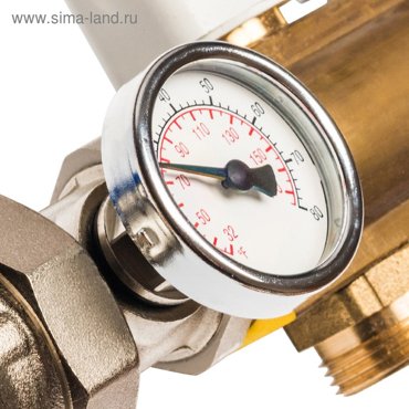 Коллектор распределительный STOUT SMB 0473 000009 9 выходов с расходомерами латунь 40486₽