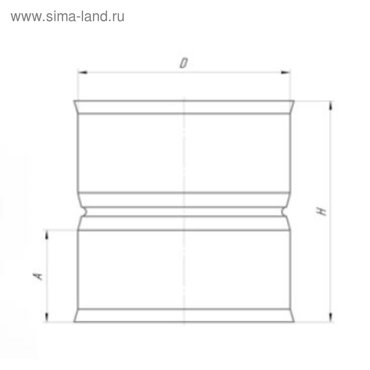 Адаптер d 115 115 мм нержавейка 10 мм 360₽