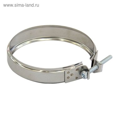 Хомут обжимной d 130 мм нержавейка 05 мм 270₽