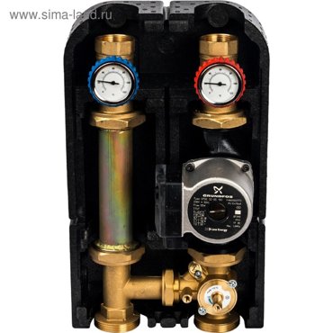 Насосная группа STOUT с 3-х ходовым приводным смесителем 1 14 Насос Grundfos UPSO 25-65 244354 51380₽