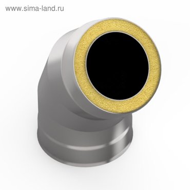 Сэндвич-отвод 135 d 80 160 мм нержнерж 05 мм05 мм 1960₽