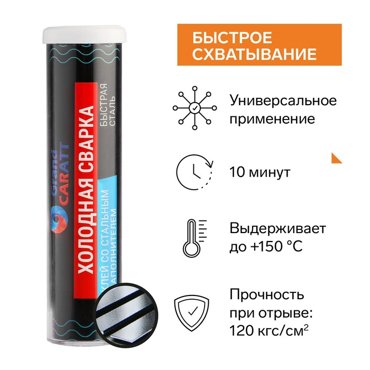 Клей - холодная сварка Grand Caratt Быстрая Сталь 58 гр 48₽