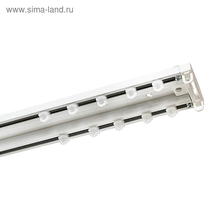 Потолочный карниз двухрядныйТрэк 320 см без управления 3308₽