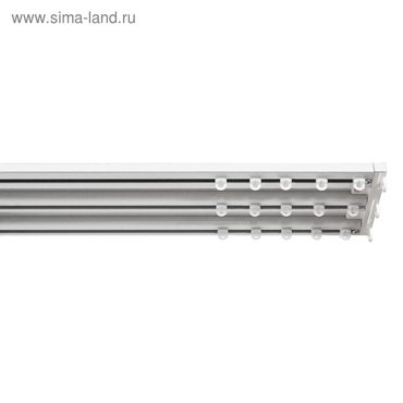 Потолочный карниз трёхрядныйТрэк 220 см без управления 3667₽