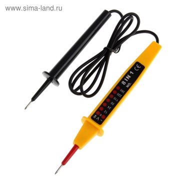 Тестер напряжения 6890-63 8 в 1 6-12-24-50-110-220-380 В 448₽