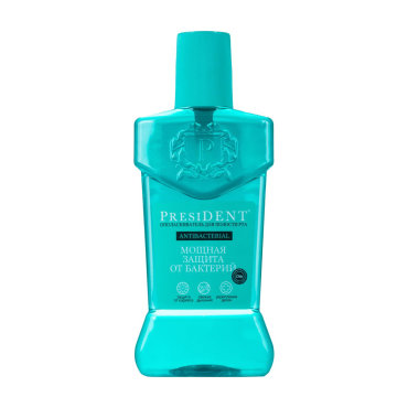 Ополаскиватель для полости рта President Antibacterial Мощная защита от бактерий 250 мл 279₽