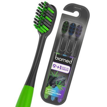 Щетка зубная Splat комплексная black 3 шт 359₽