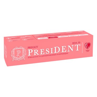 Зубная паста President Preggy для беременных и кормящих 50 мл 339₽