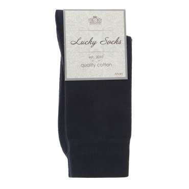 Носки мужские однотонные Lucky Socks синие 1 пара 88₽