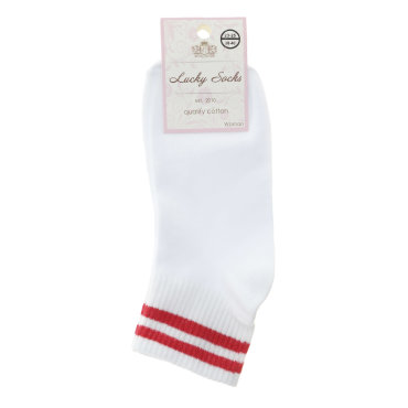 Носки женские однотонные укороченные Lucky Socks белые 1 пара 84₽