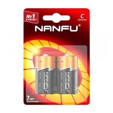 Батарейки Nanfu С LR14 2B 2 шт 569₽
