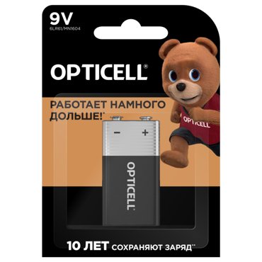 Батарейки Opticell Basic 9V 1шт 379₽