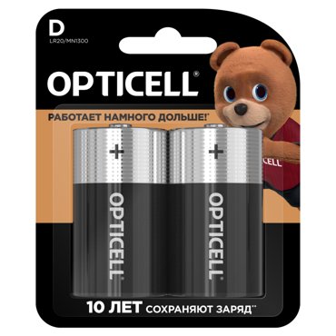 Батарейки Opticell Basic D 2шт 559₽