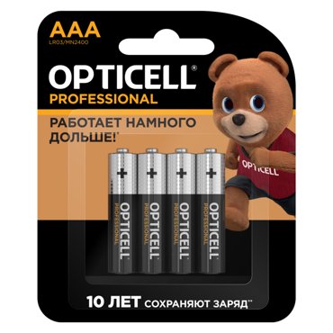 Батарейки Opticell Professional AAA 4шт 299₽