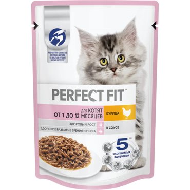 Корм для котят Perfect Fit Junior Курица в соусе 75 г 48₽