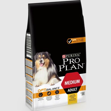 Корм для собак PRO PLAN Optibalance Adult для средних пород курица рис 3 кг 1999₽