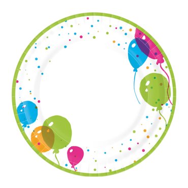 Тарелки бумажные PaperDesign Splash Balloon 22 см 10 шт 309₽