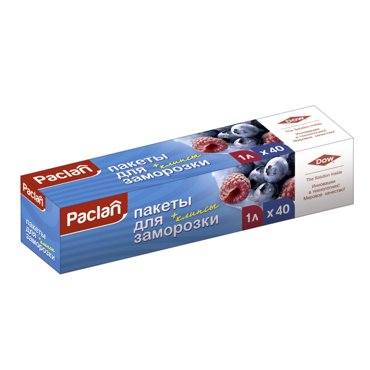 Пакеты Paclan для хранения и замораживания продуктов 1 л 40 шт 149₽