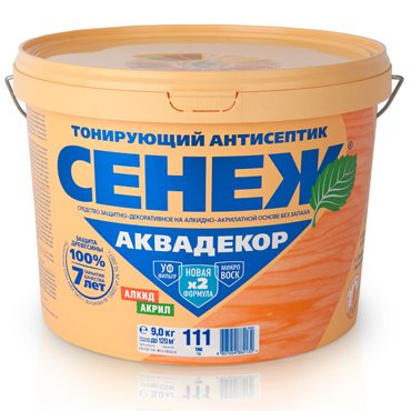 Антисептик Сенеж Аквадекор Х2 Тик 9 кг 6899₽