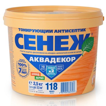 Антисептик Сенеж Аквадекор Х2 Венге 25 кг 2099₽