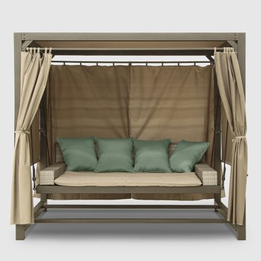 Диван подвесной Greenpatio Barcelona с подушкой бежевый-голубой 139999₽