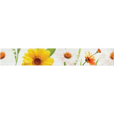 Бордюр PiezaRosa Fiori Ромашка 6x40 см 139₽