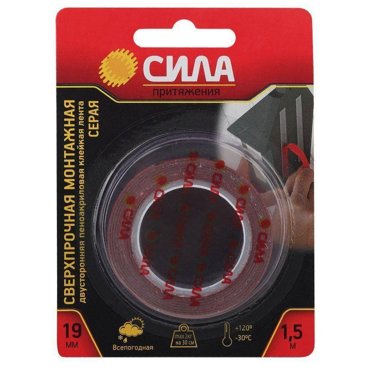 Лента пеноакрил Сила 19мм х 15м sdst-1915gr 259₽